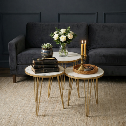 Modern Luxury Home Decor Side 3 Table set