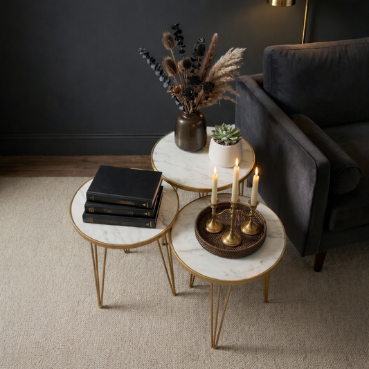 Modern Luxury Home Decor Side 3 Table set