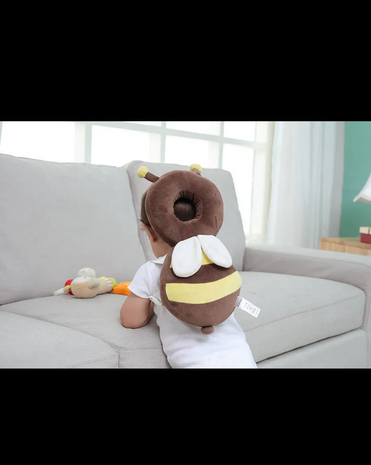 Baby Headrest Pillow For Newborn Babies Back Head-fall Pillow Honey bee shap