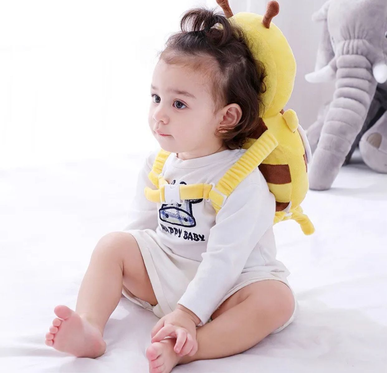Baby Headrest Pillow For Newborn Babies Back Head-fall Pillow Honey bee shap