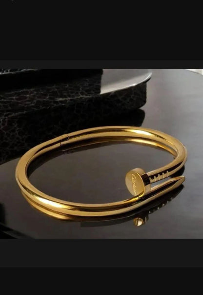 Antique Gold Plated Kara Bracelet for Women